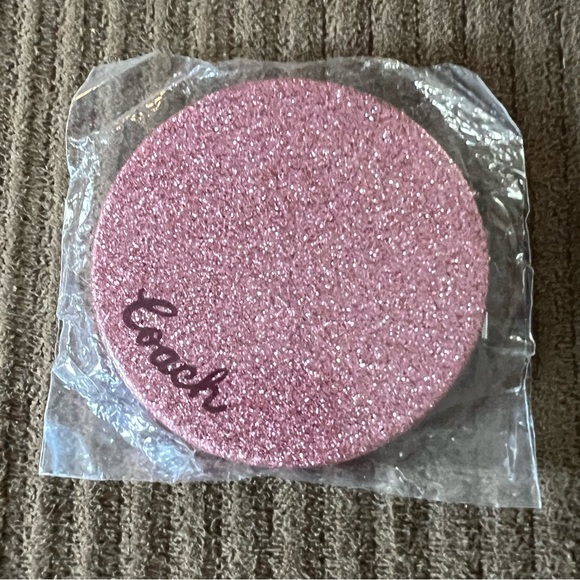 Coach Accessories - Coach Glitter Circle Compact Mirror nwt in packaging